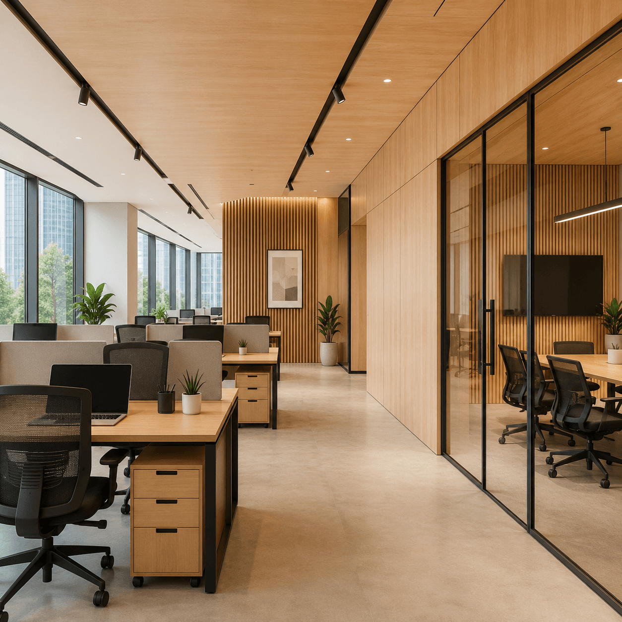 Commercial workspace interiors