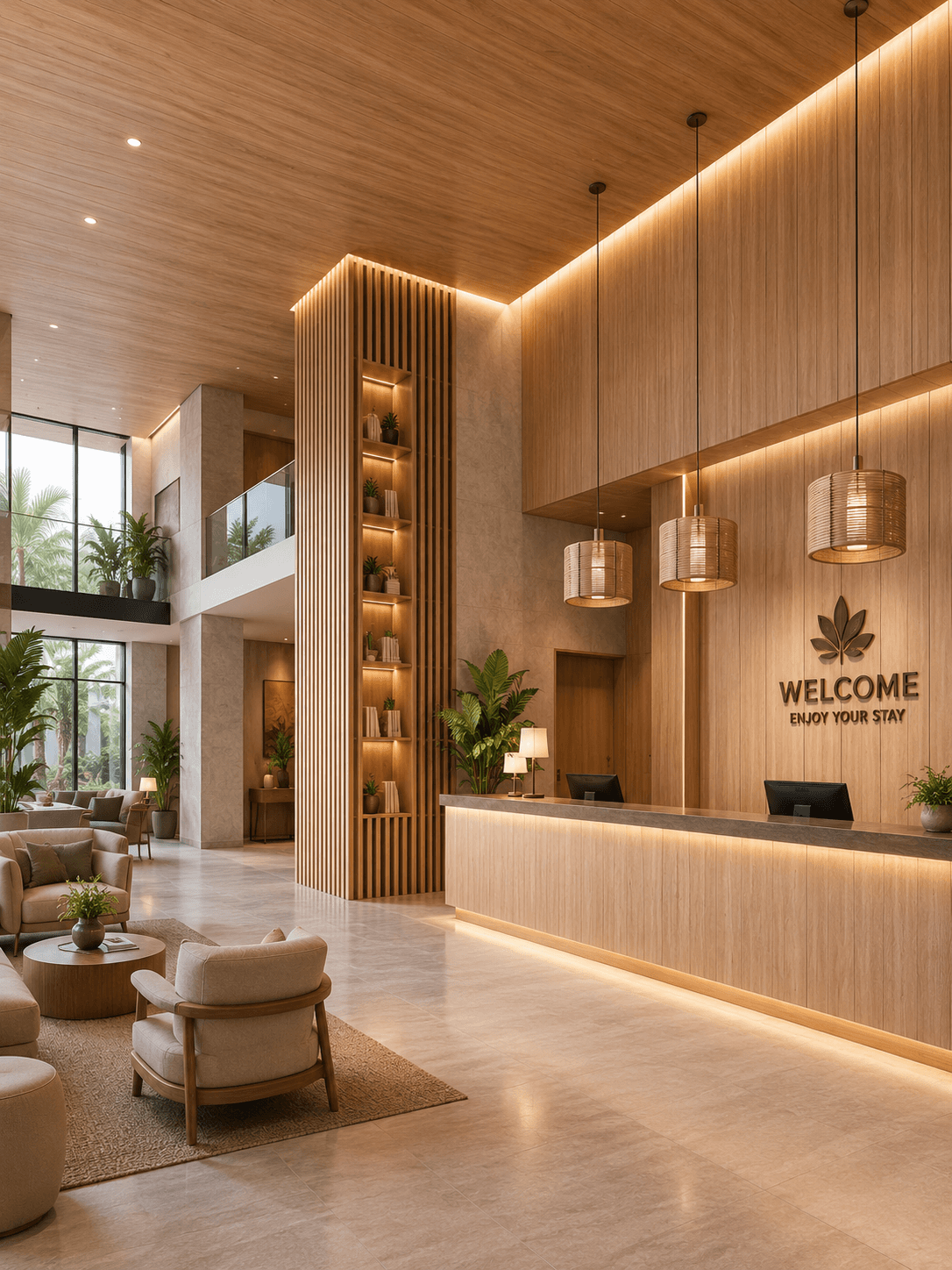 Hospitality interior space